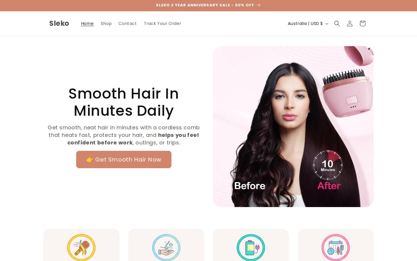 sleko.co homepage screenshot