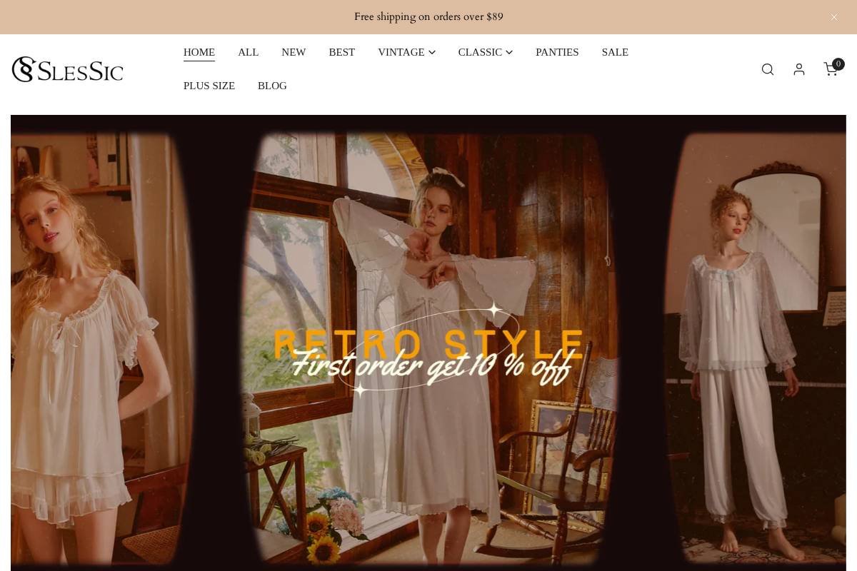 Slessic homepage screenshot
