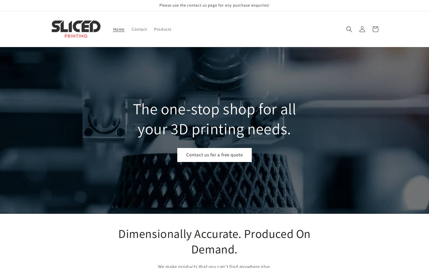 slicedprinting.com homepage screenshot