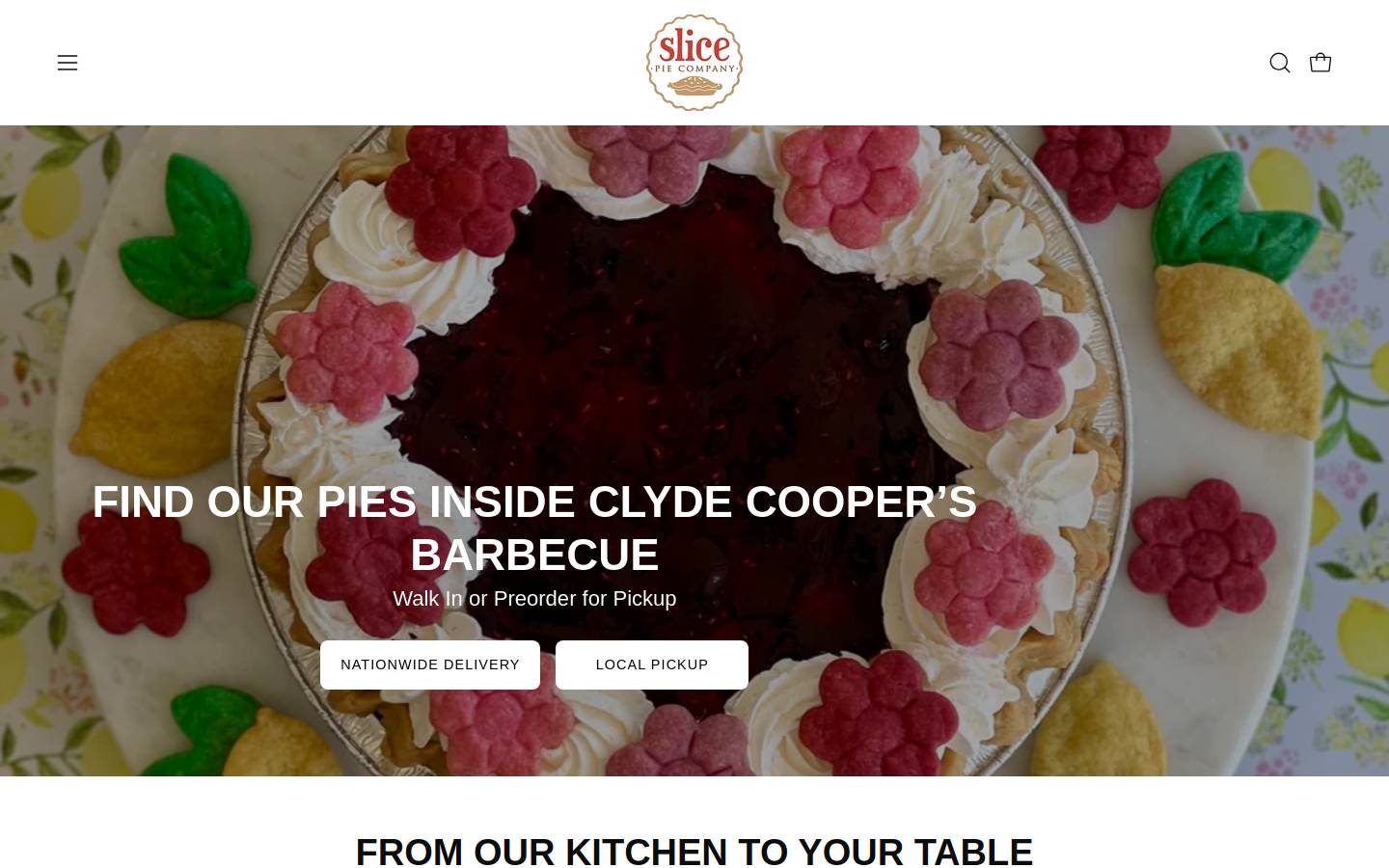 slicepiecompany.com homepage screenshot