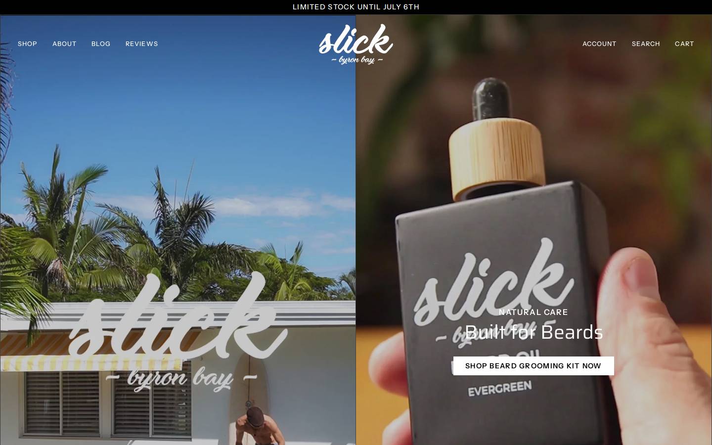 slick.com.au homepage screenshot