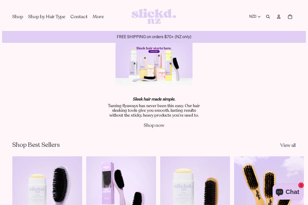 slickdnz.com homepage screenshot