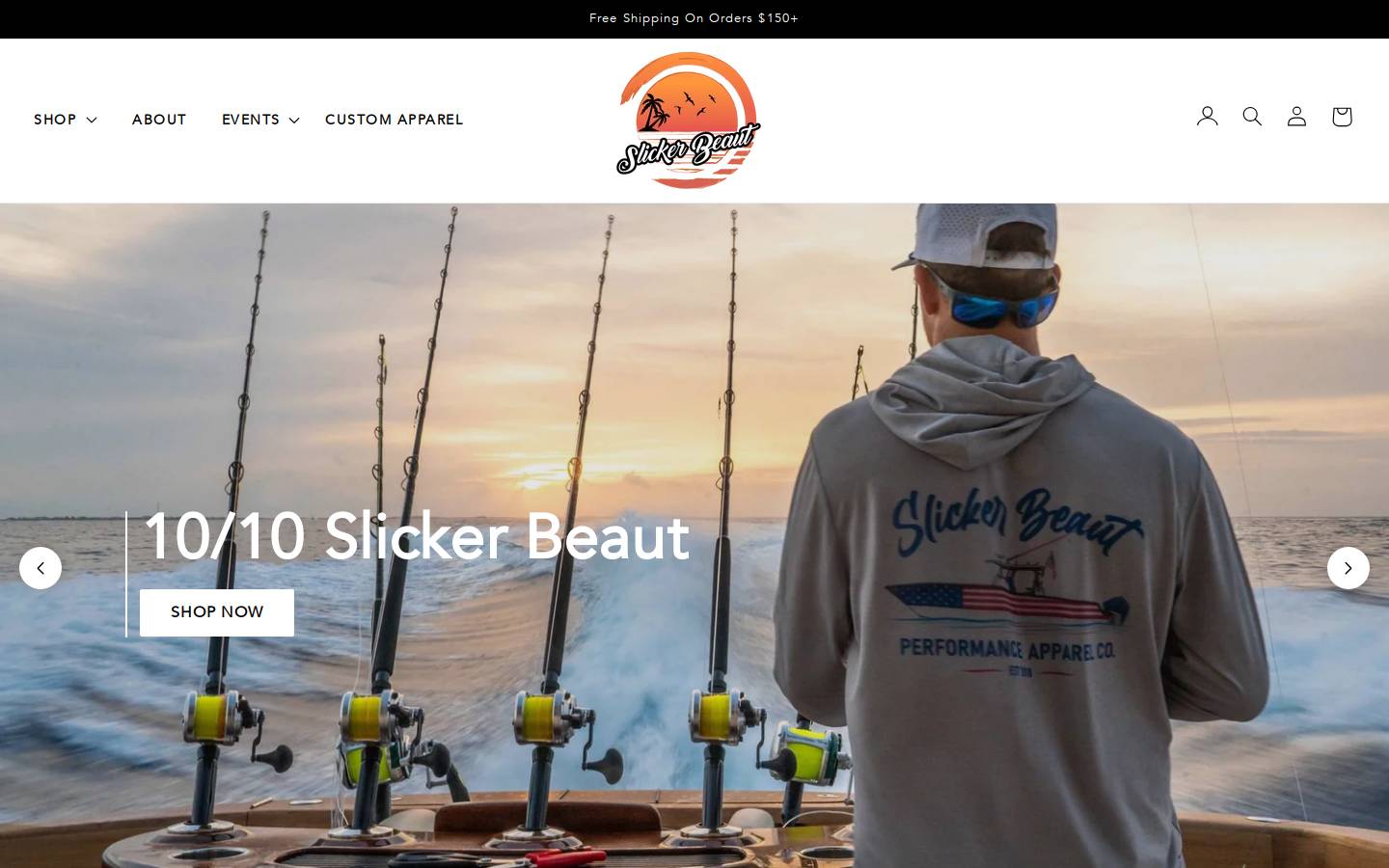 slickerbeaut.com homepage screenshot