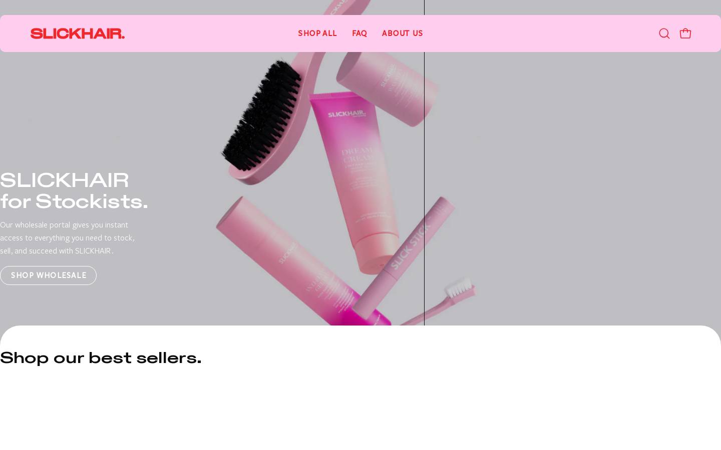 slickhairwholesale.com homepage screenshot