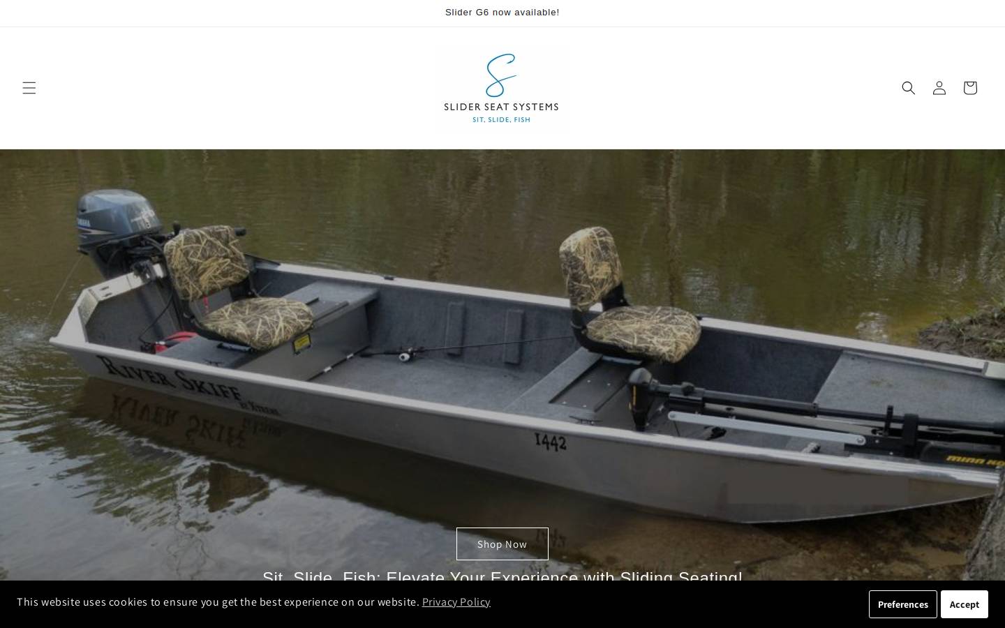 sliderseatsystems.com homepage screenshot