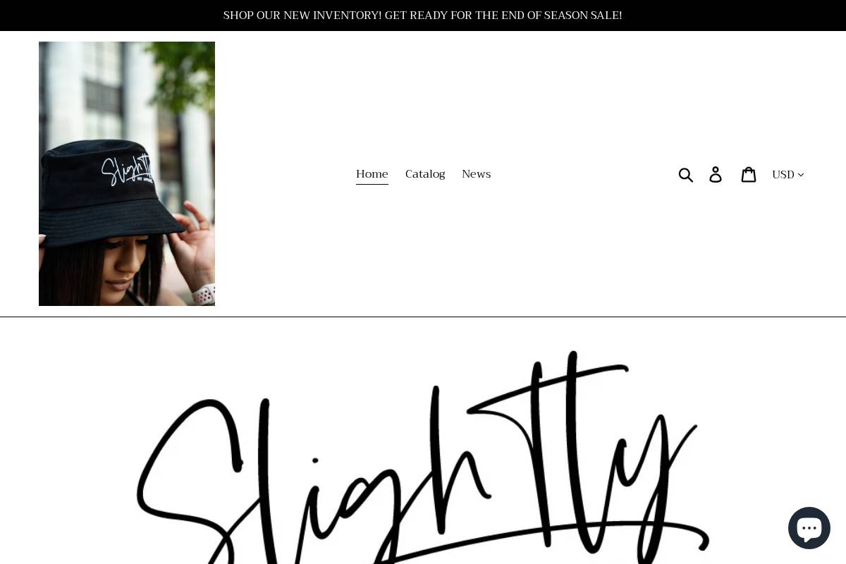 slightlyfitapparel.com homepage screenshot