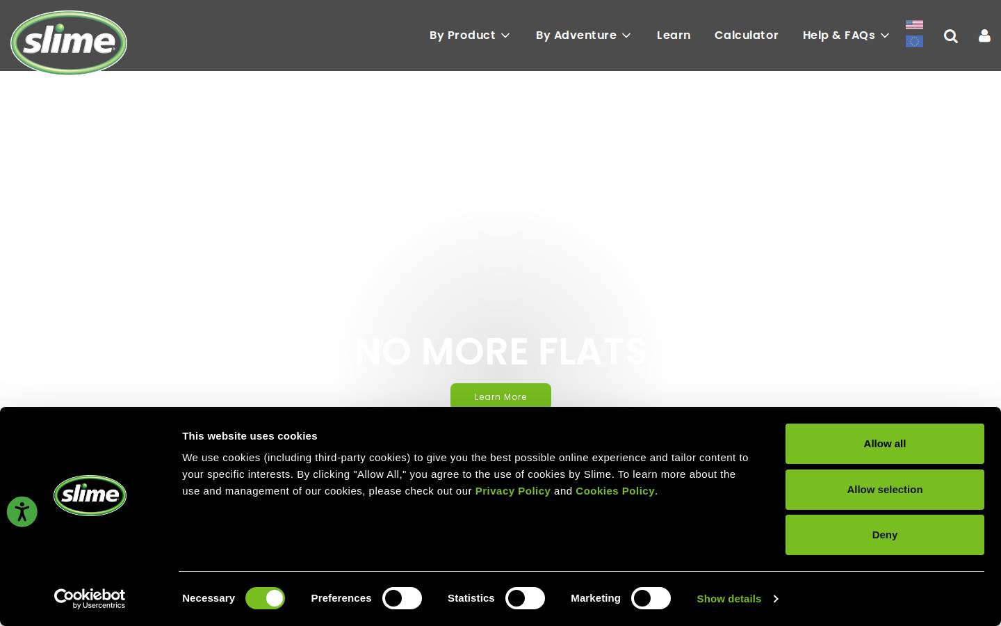 Slime homepage screenshot