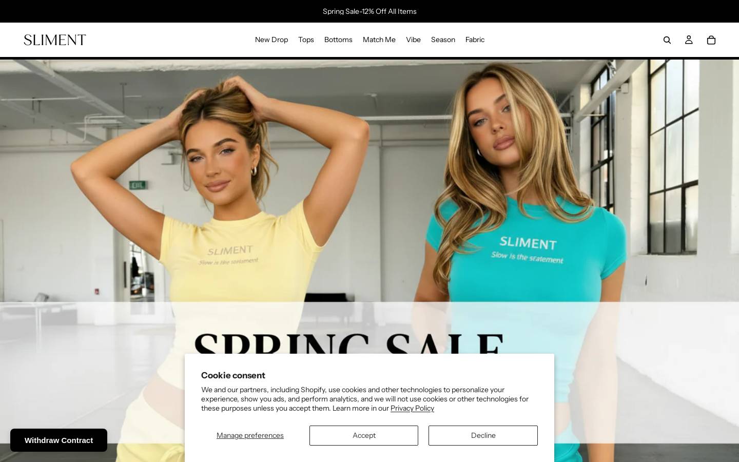 sliment.com homepage screenshot
