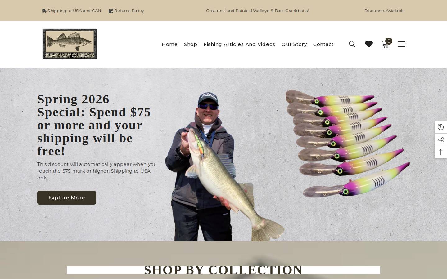 slimshadycustoms.com homepage screenshot