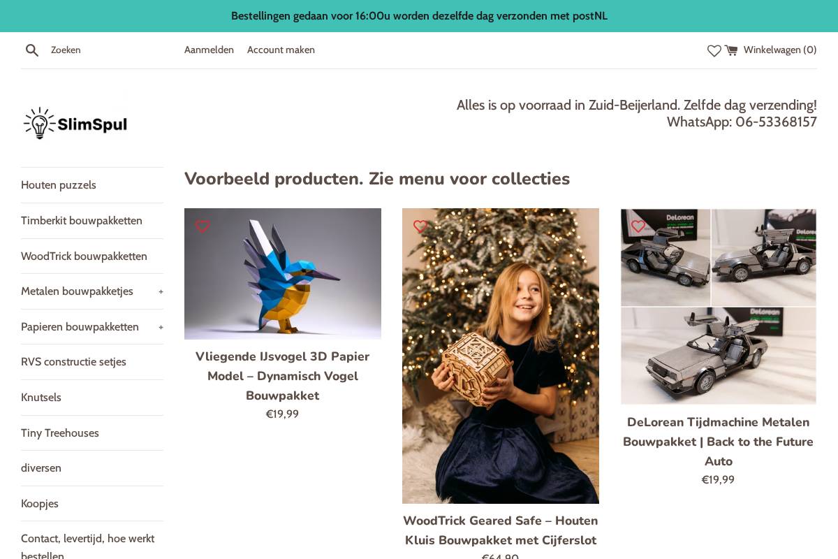 slimspul-nederland-bv.nl homepage screenshot