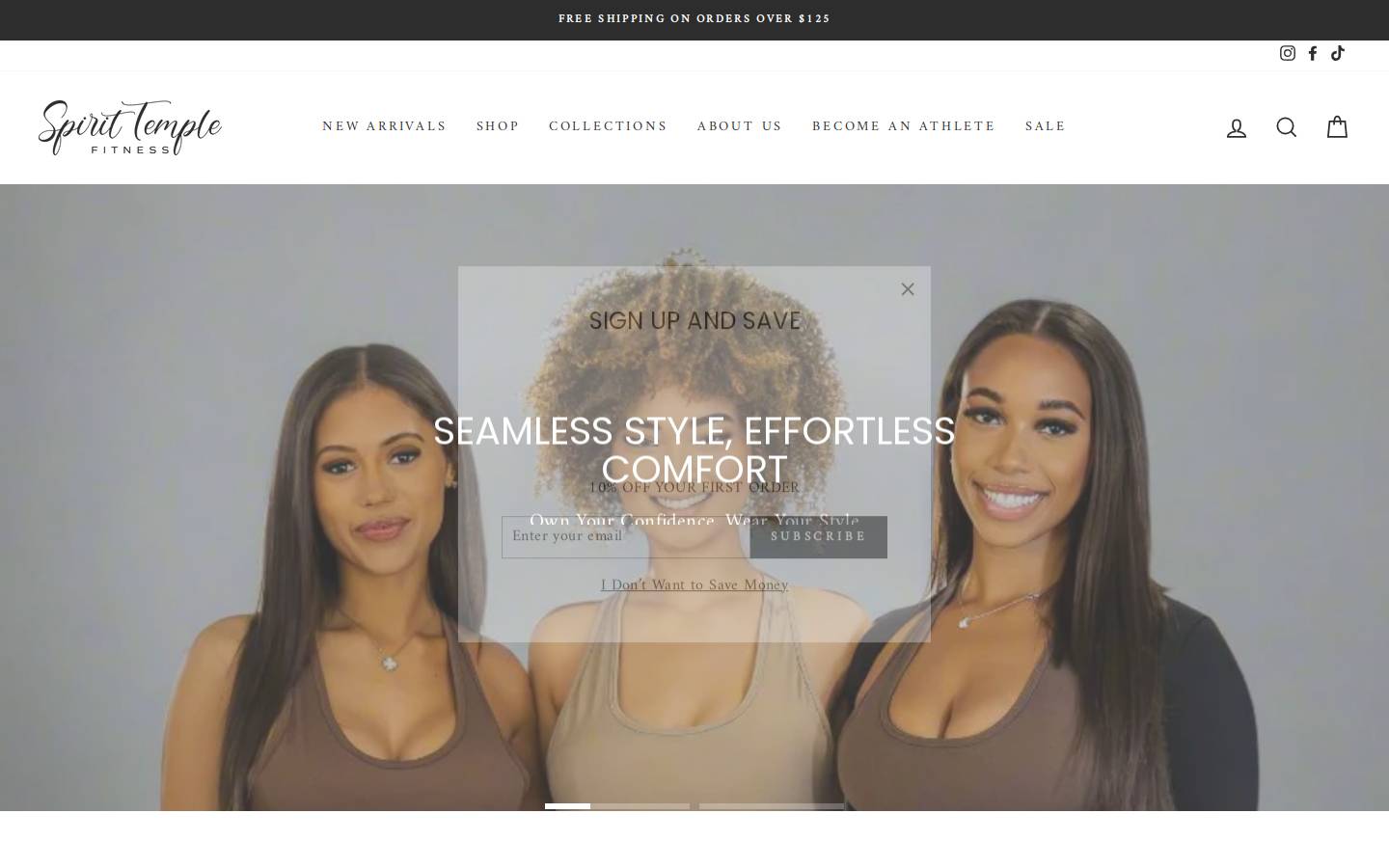 slimthickclothing.com homepage screenshot