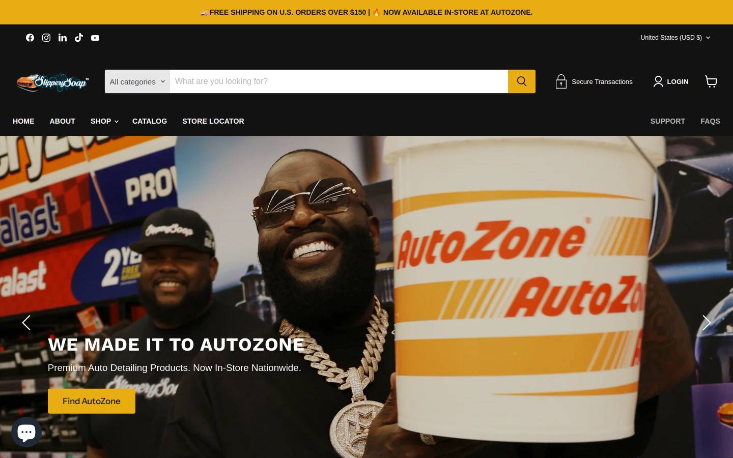 slipperysoap.com homepage screenshot