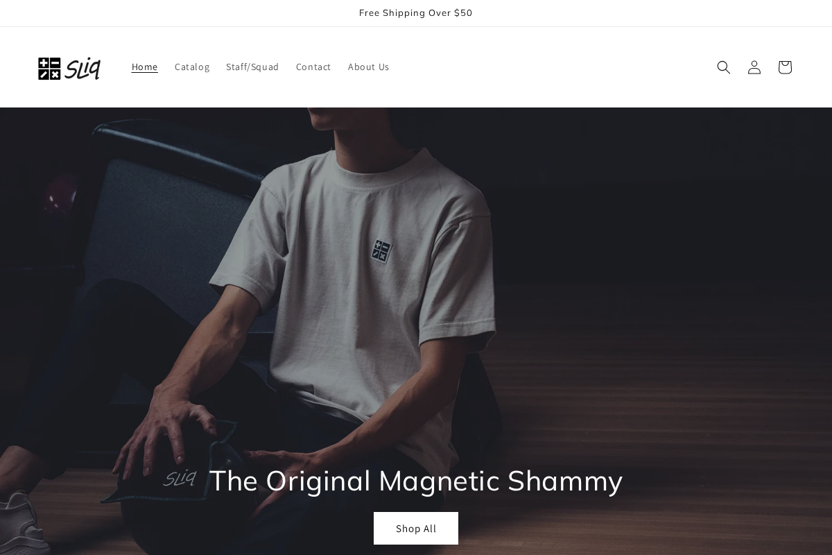 Sliq Bowling homepage screenshot