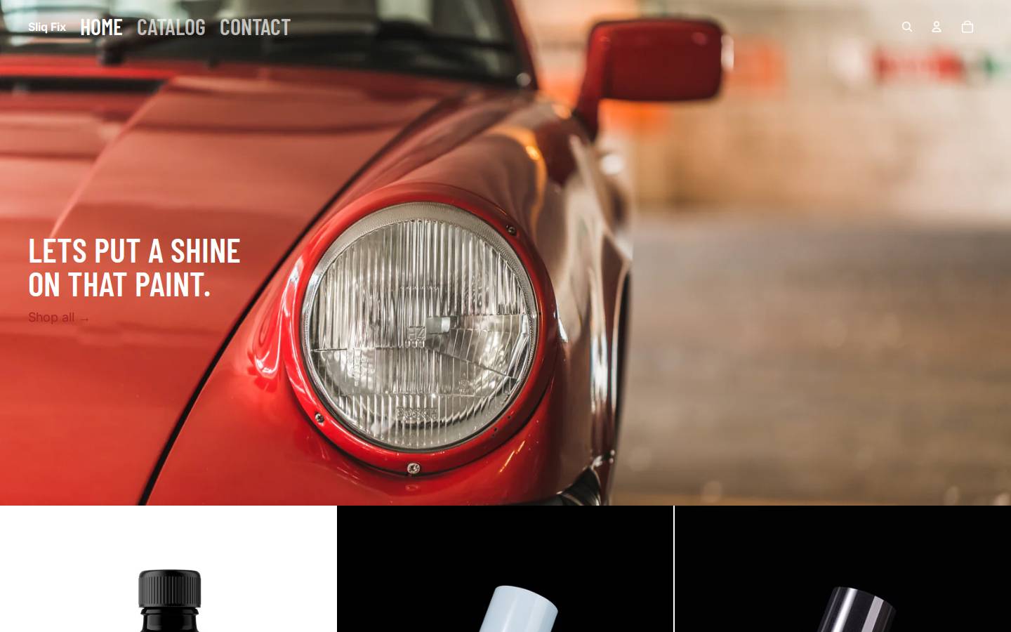 sliqfix.com homepage screenshot