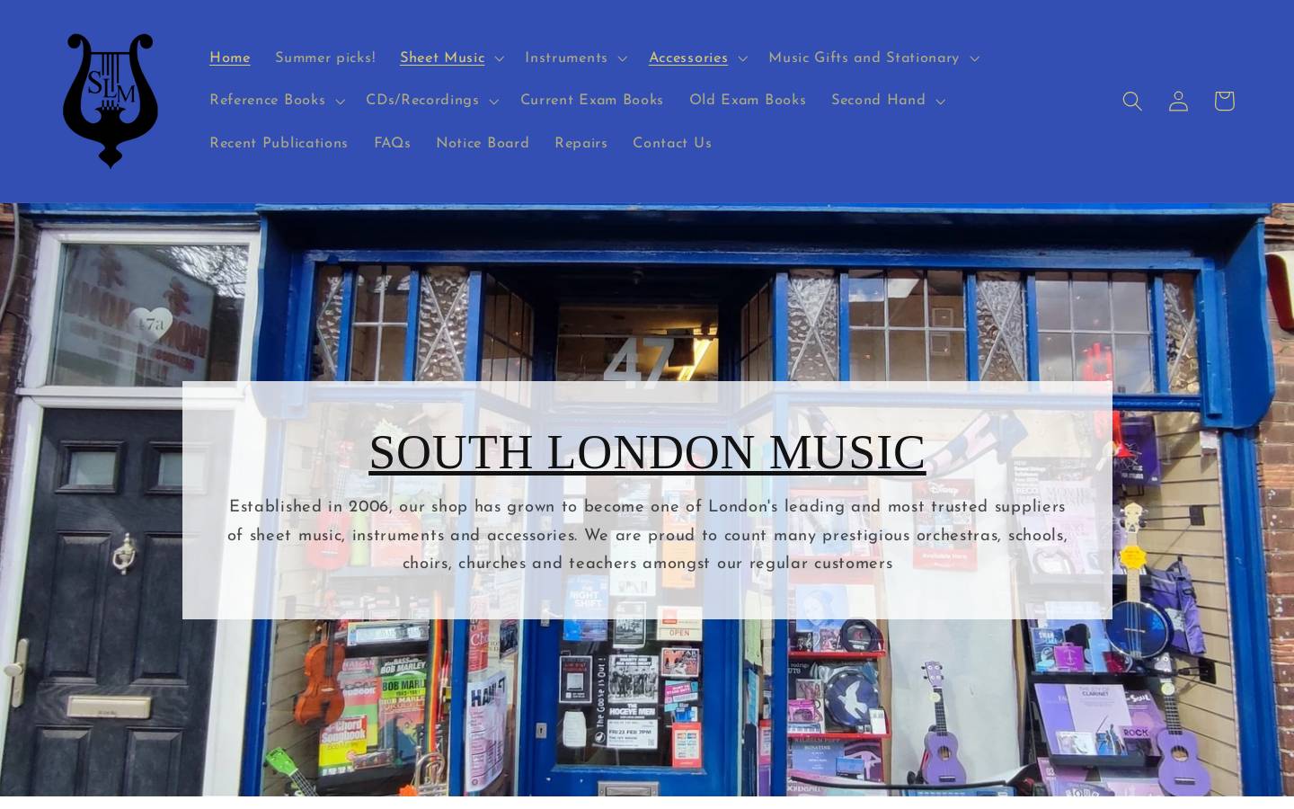 slmusic.co.uk homepage screenshot