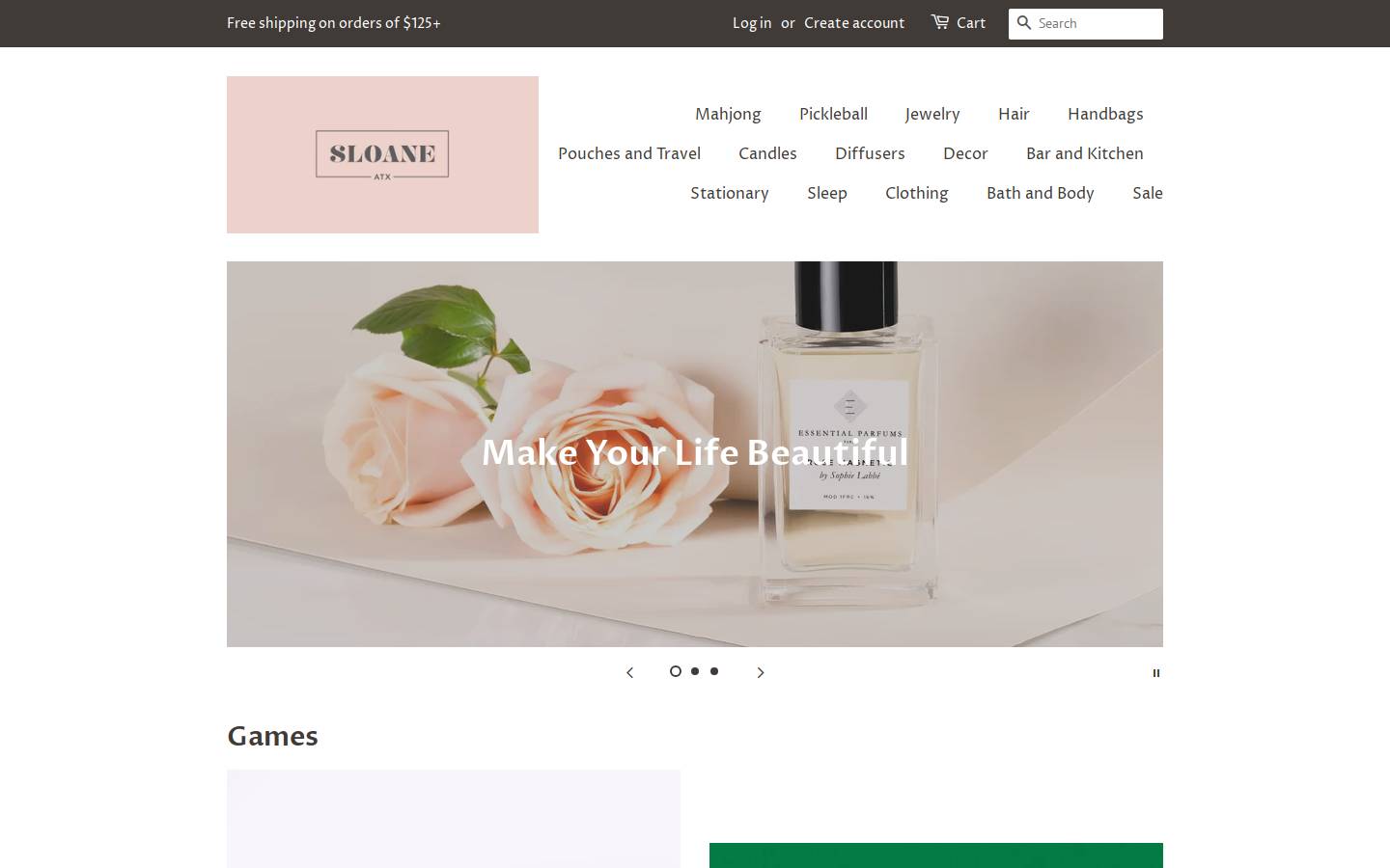 sloaneatx.com homepage screenshot