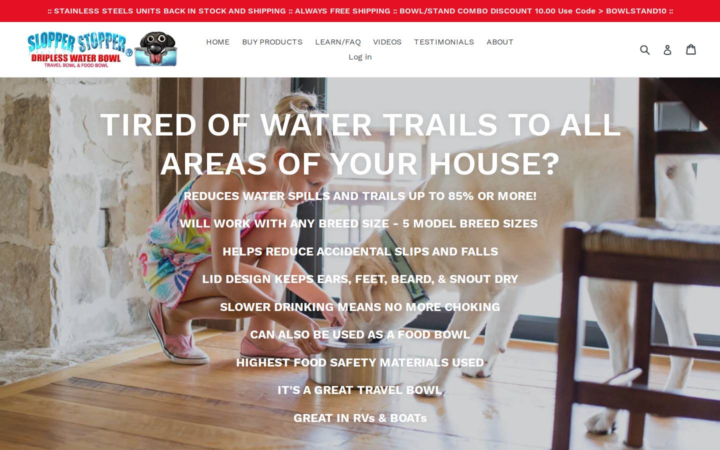 slopperstopper.com homepage screenshot