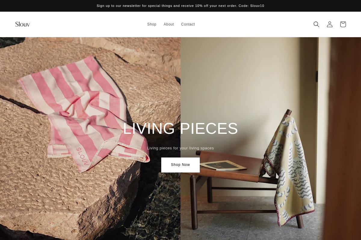 slouv.com homepage screenshot