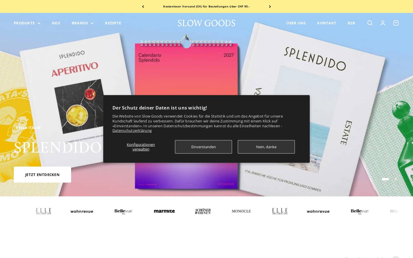 slowgoods.ch homepage screenshot