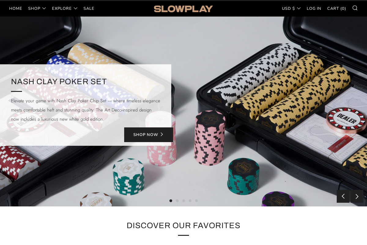 SLOWPLAY homepage screenshot
