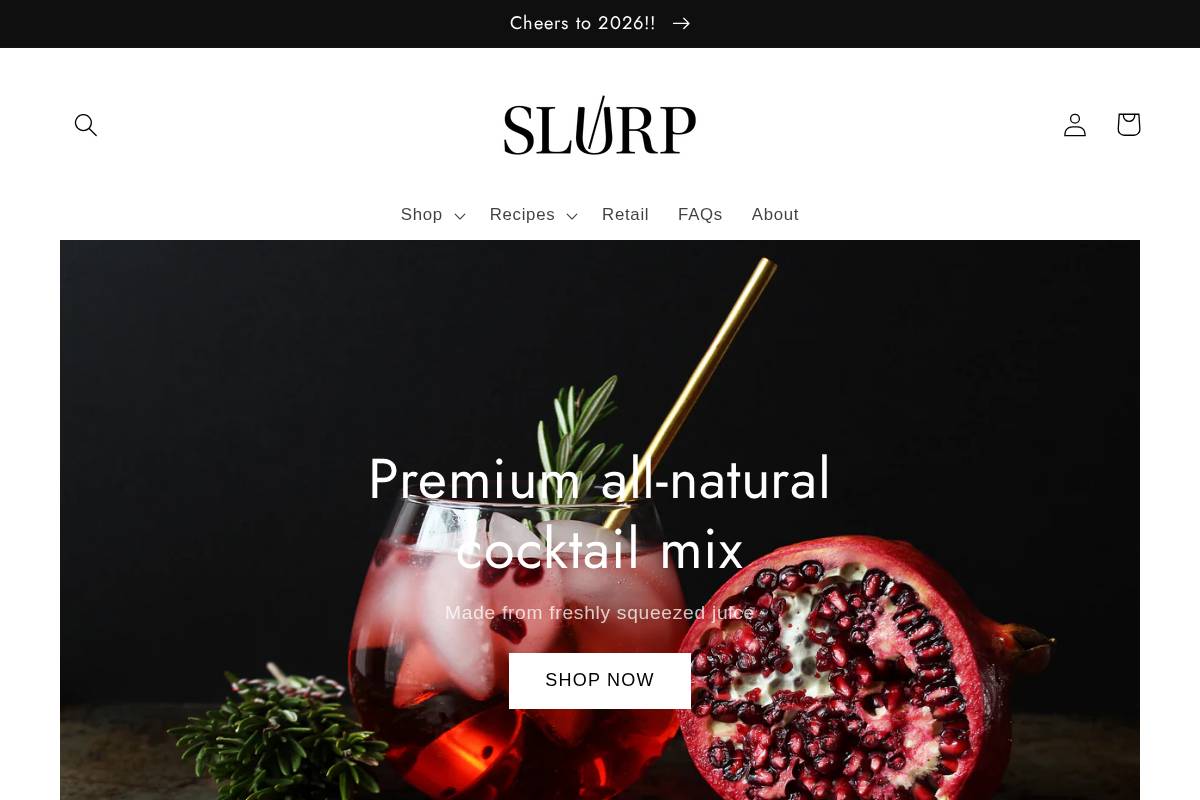 slurpmix.com homepage screenshot