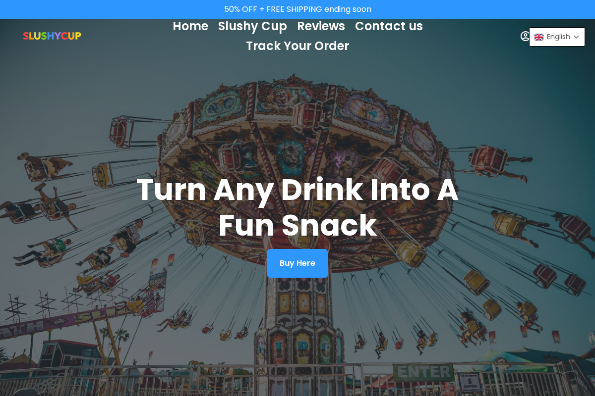 slushycup.com homepage screenshot