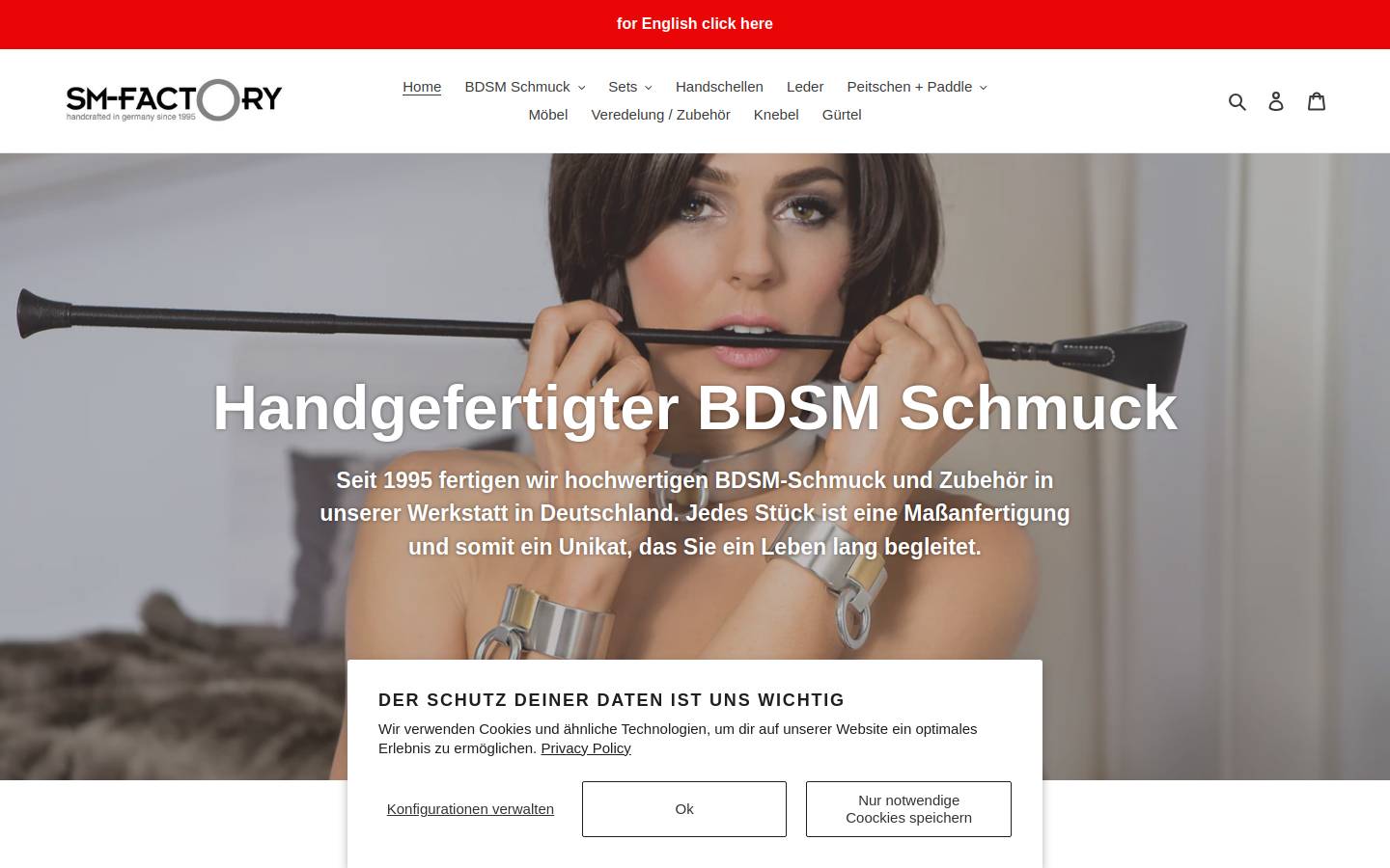 Sm Factory homepage screenshot