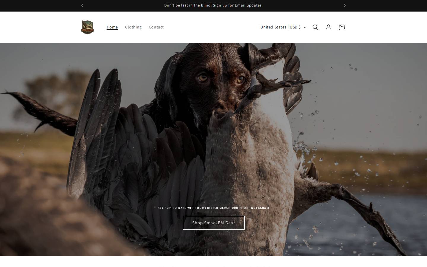 smackemoutdoors.com homepage screenshot