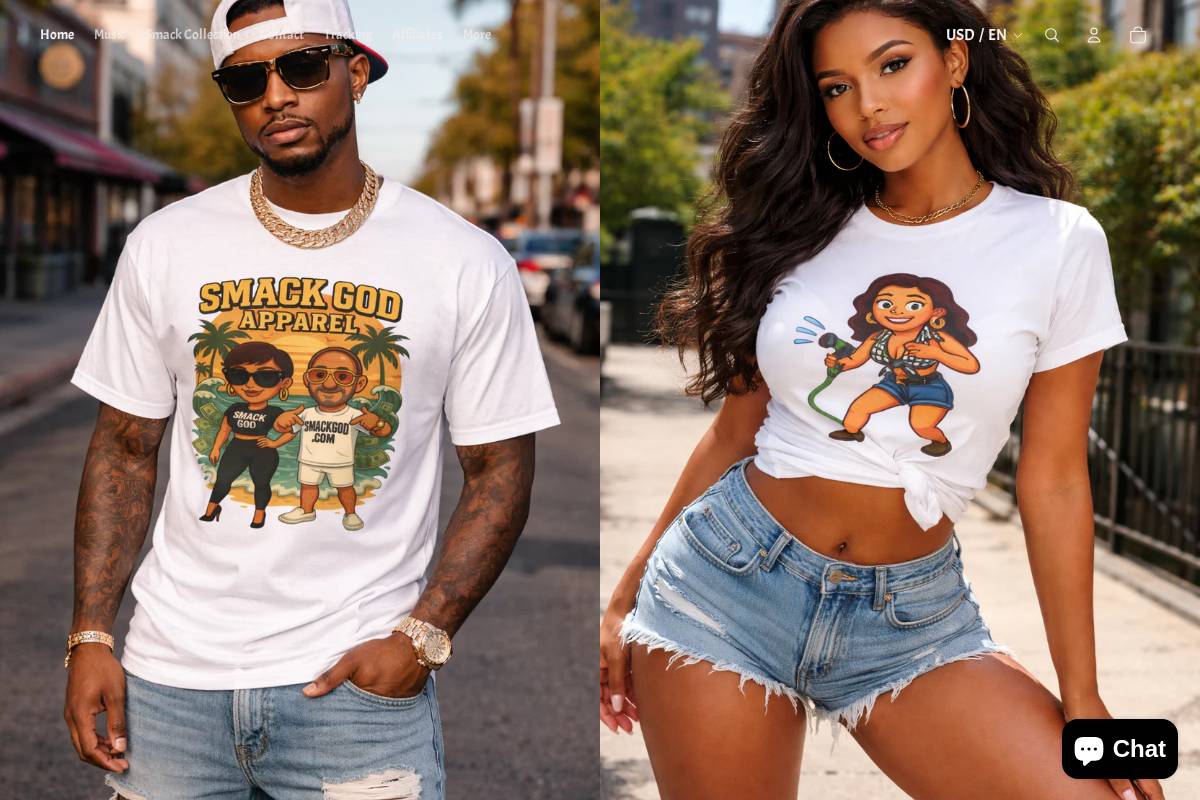 smackgod.com homepage screenshot