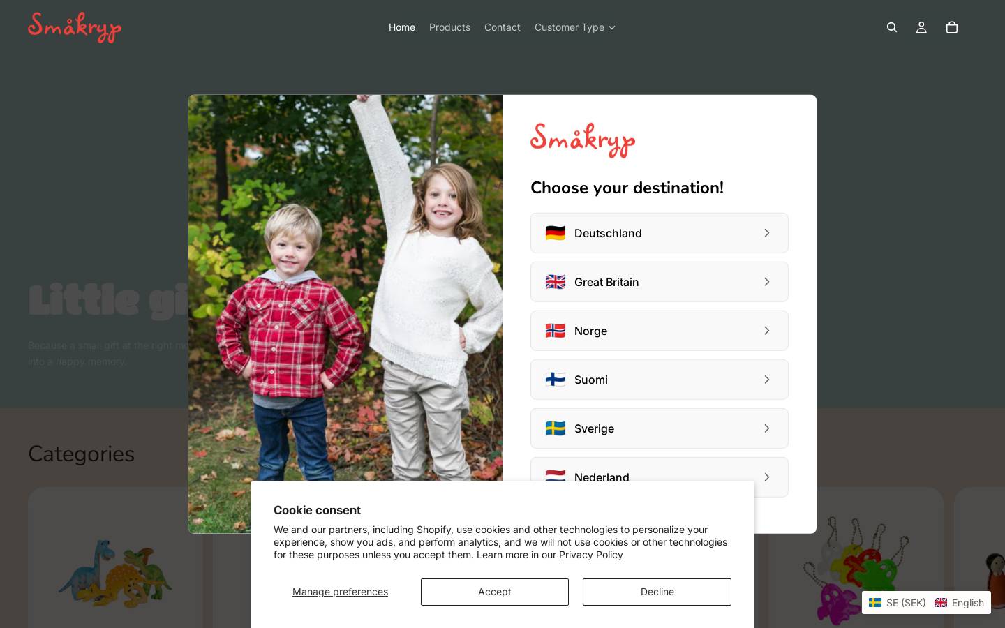 smakryp.se homepage screenshot