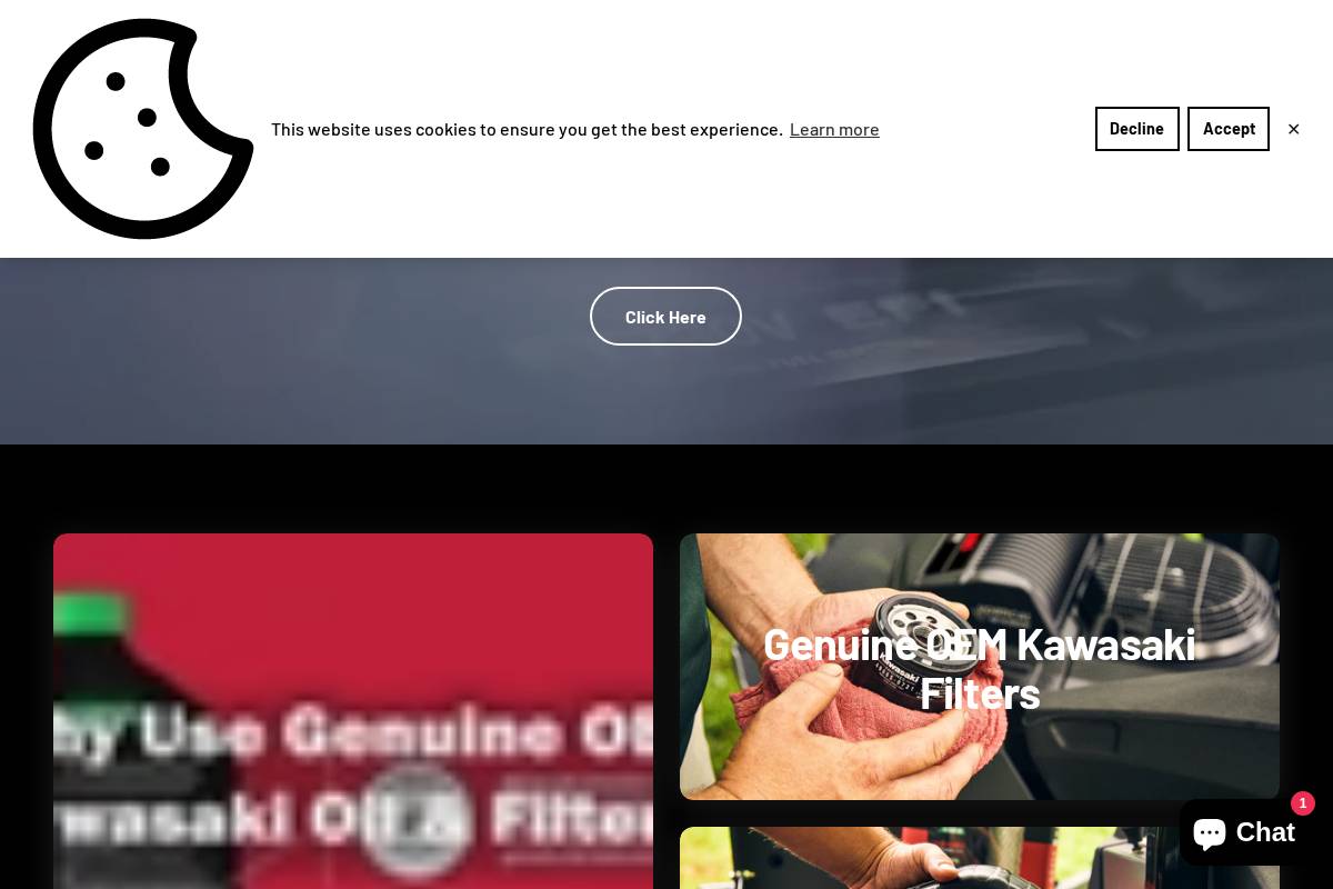 smallenginesuperstore.com homepage screenshot