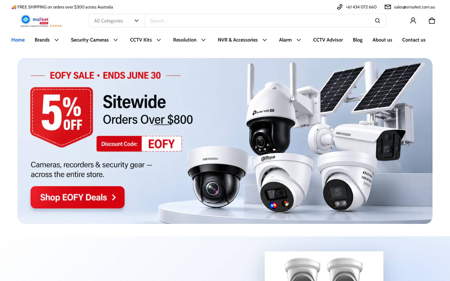 Smarket homepage screenshot