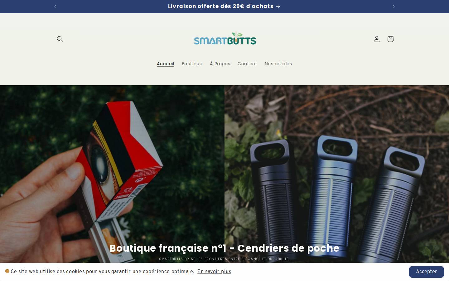 smartbutts.com homepage screenshot