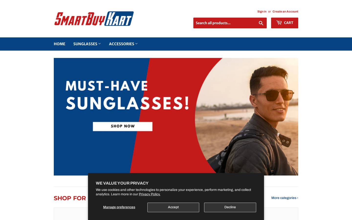 smartbuykart.com homepage screenshot