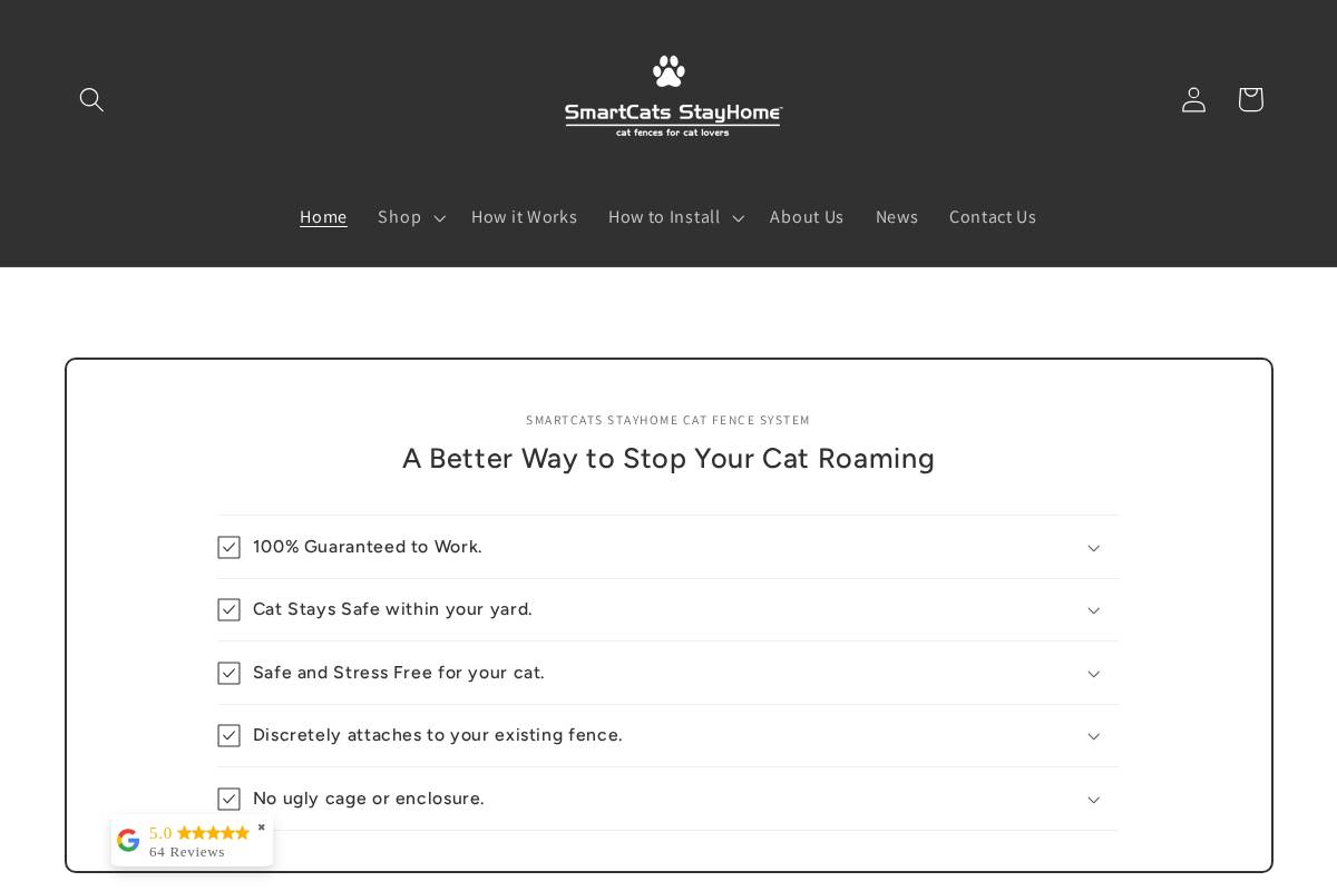 smartcatsstayhome.com.au homepage screenshot