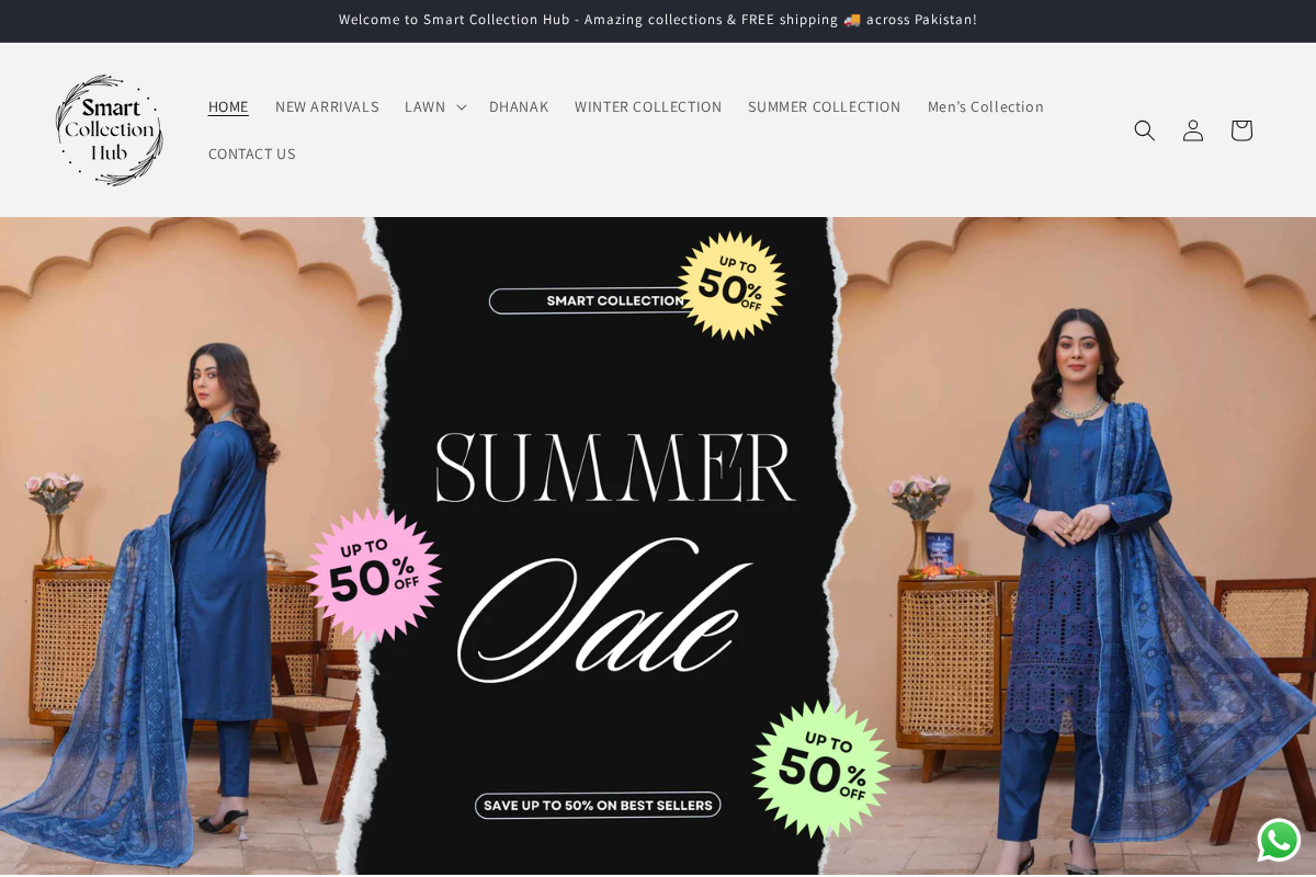 Smart Collection Hub homepage screenshot