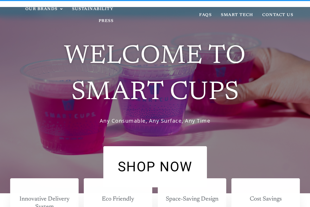 smartcups.com homepage screenshot