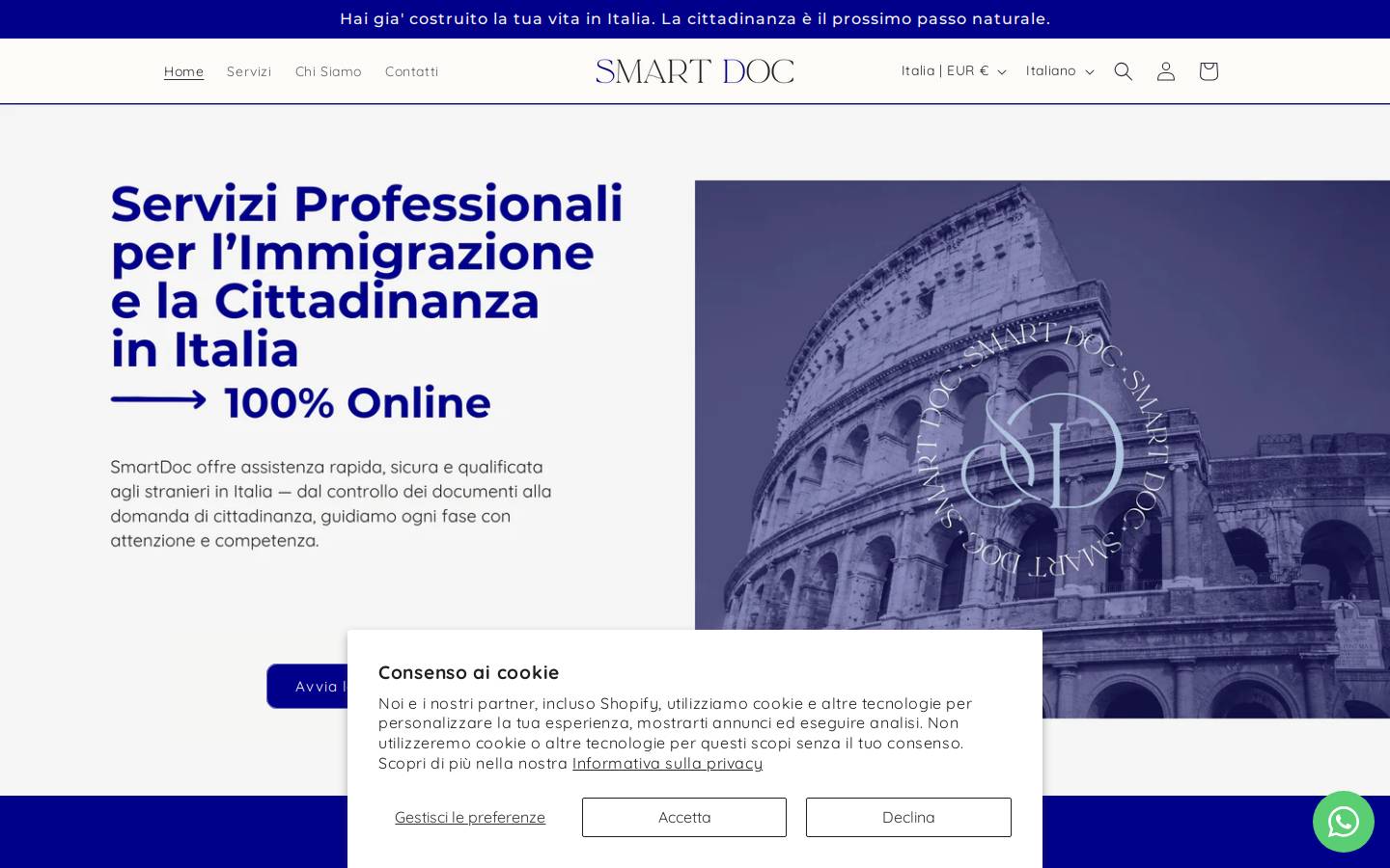 smartdocs.it homepage screenshot