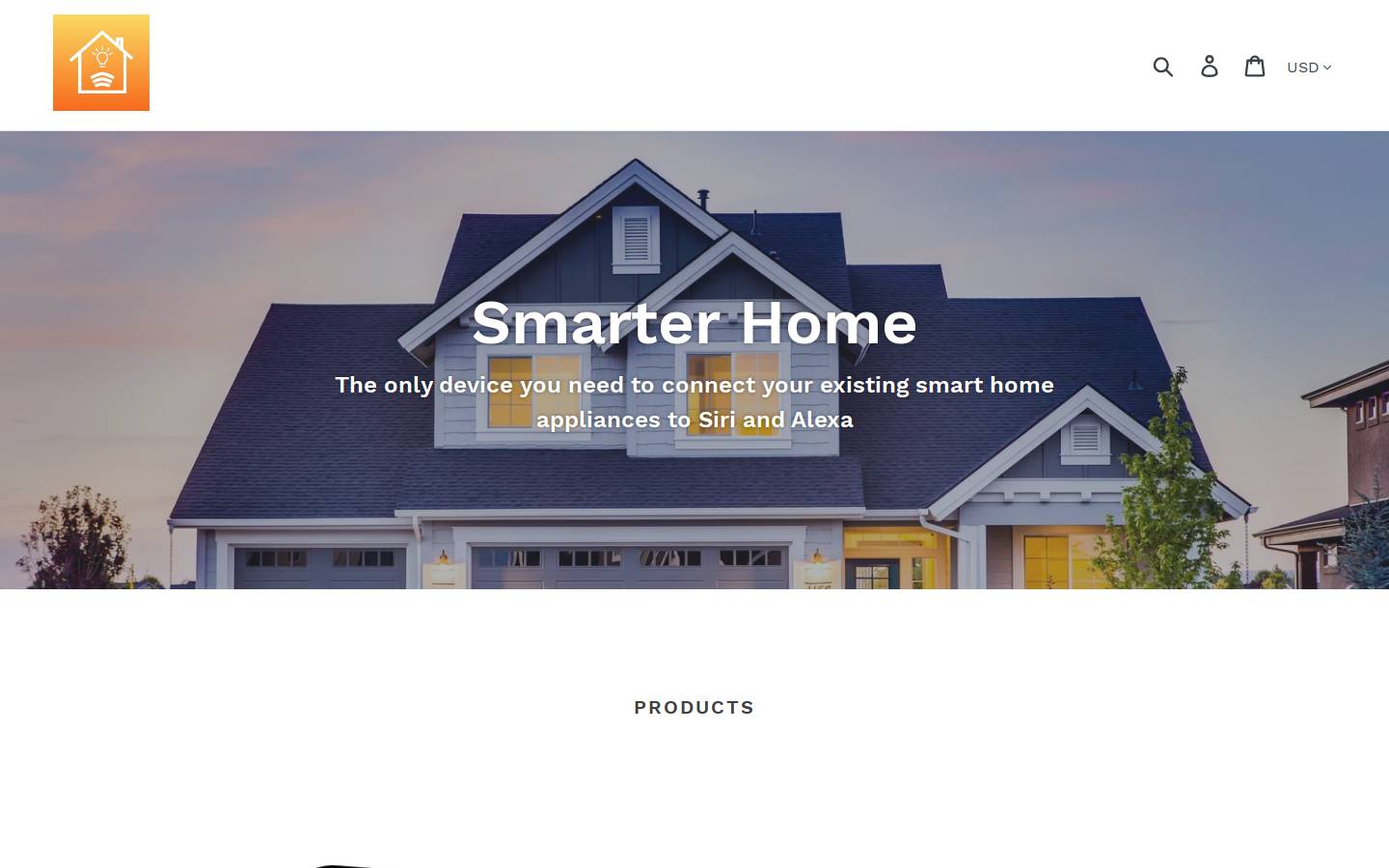 smarterhome.app homepage screenshot