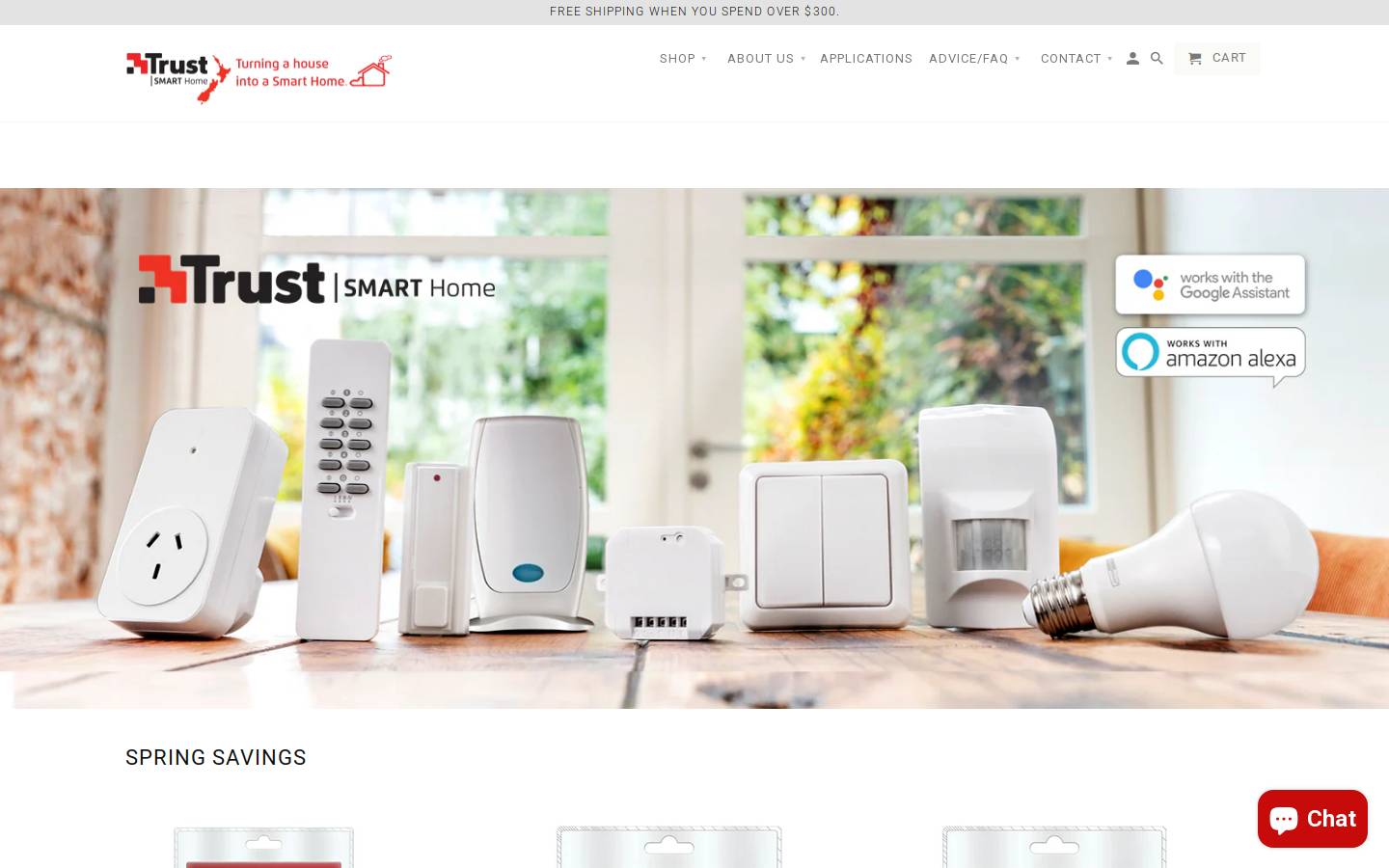 smarthomenz.nz homepage screenshot