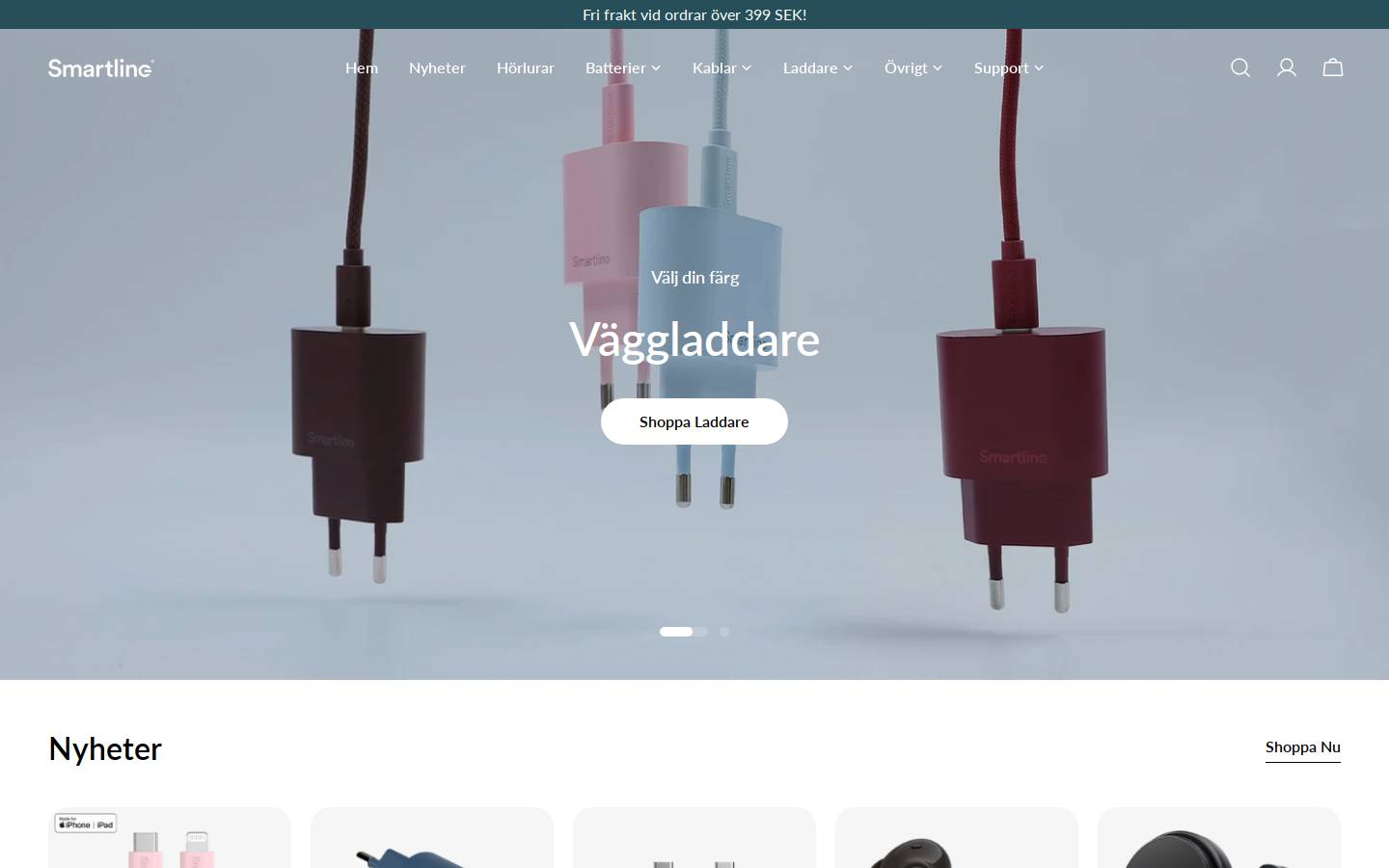 smartlinesweden.com homepage screenshot