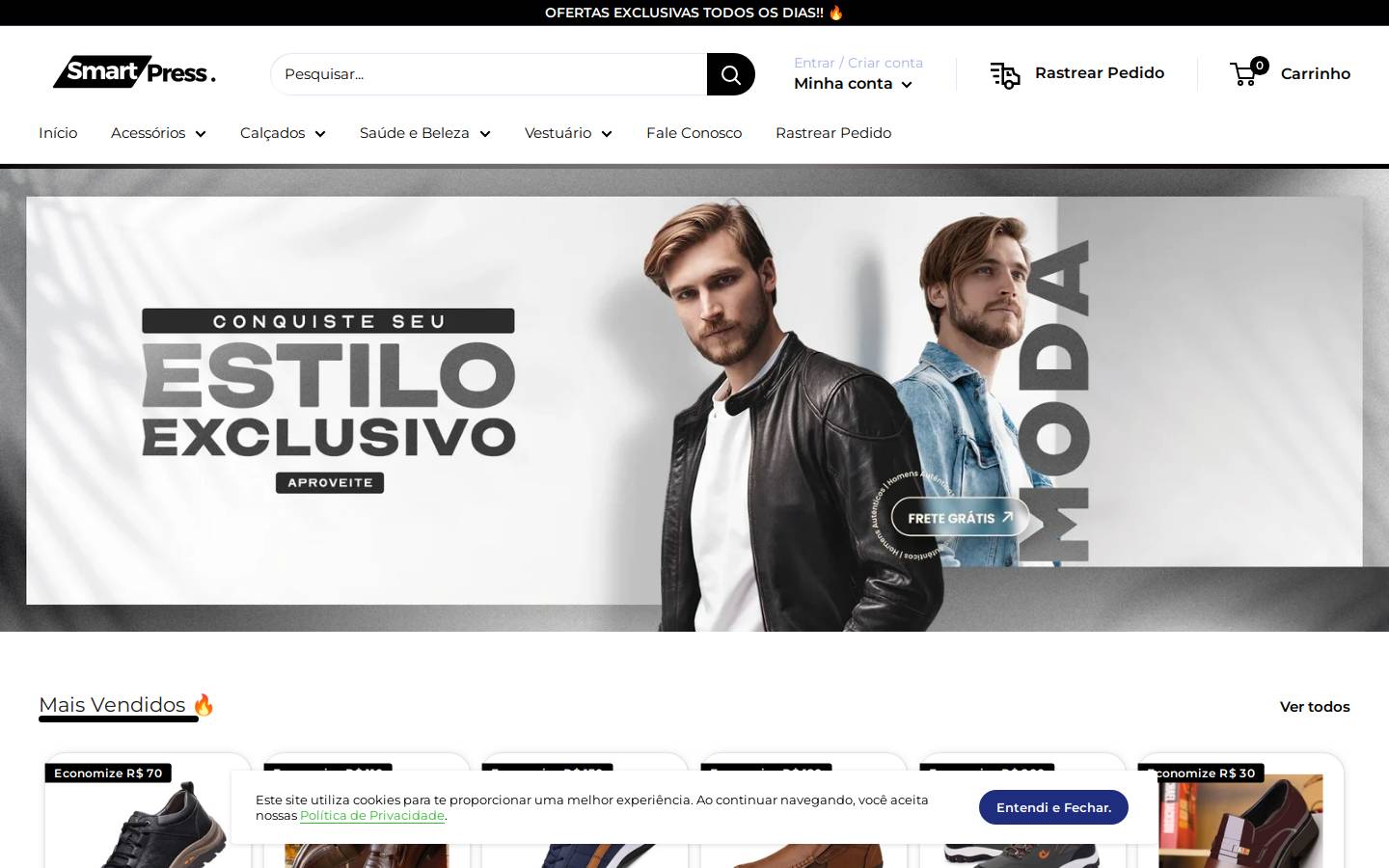smartpressshopping.com.br homepage screenshot