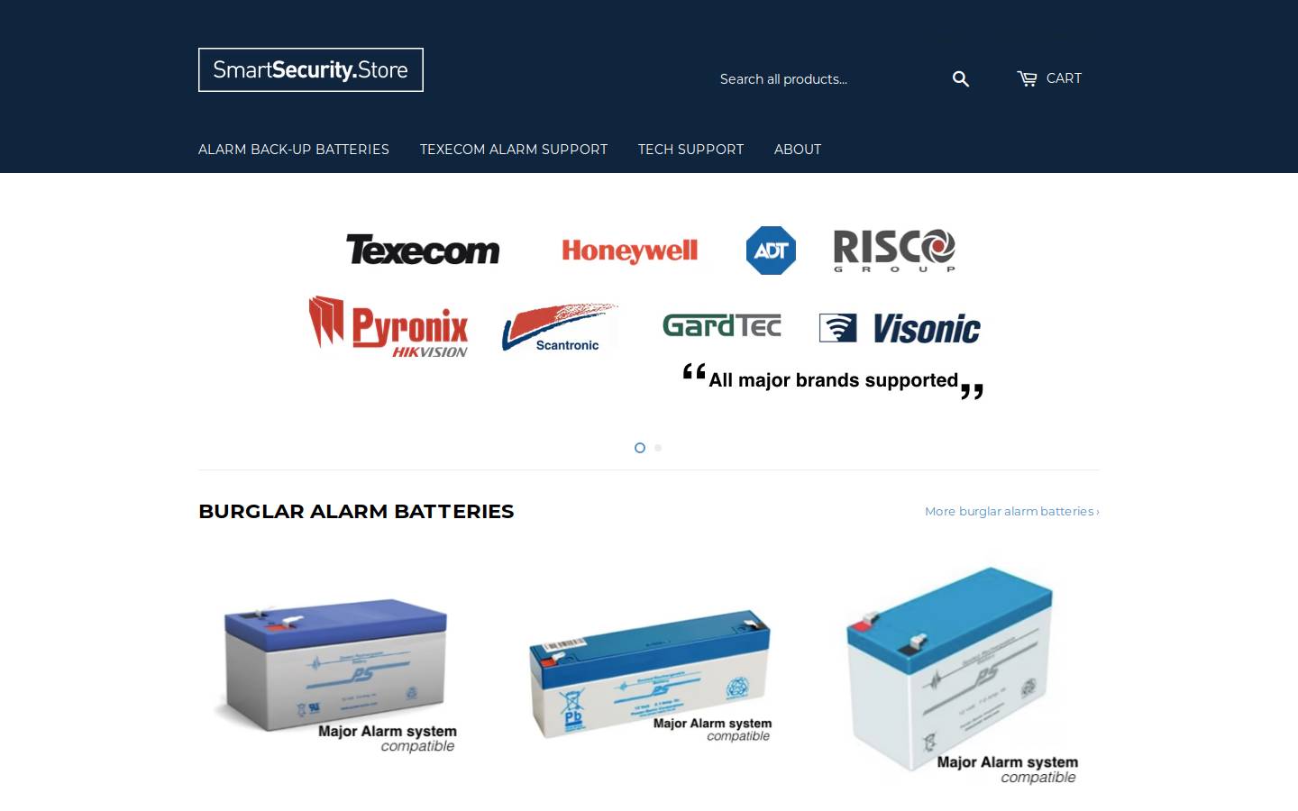 Smartsecurity homepage screenshot