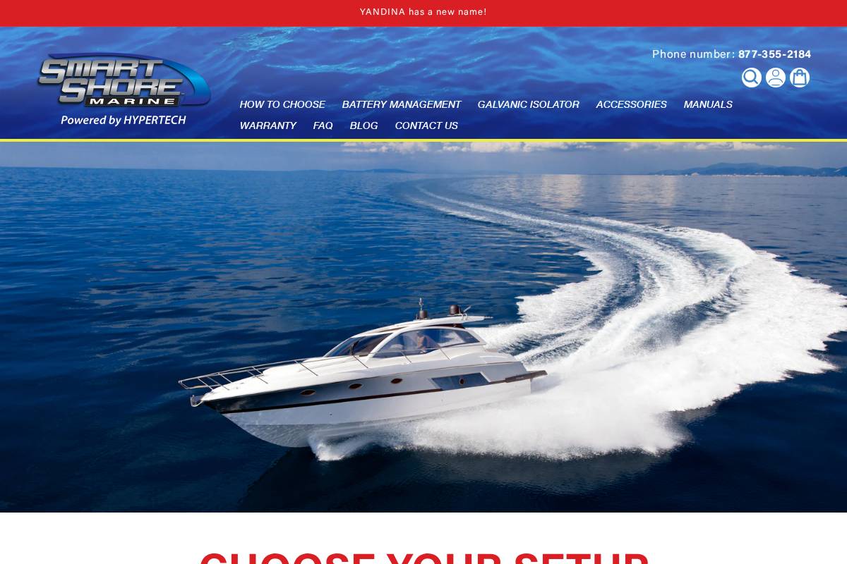 smartshoremarine.com homepage screenshot