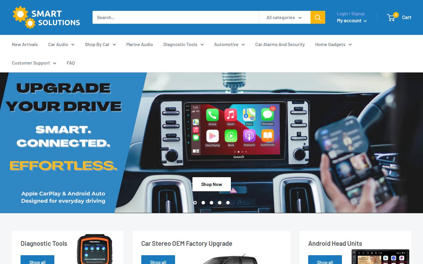 smartsolutionsstore.co.nz homepage screenshot