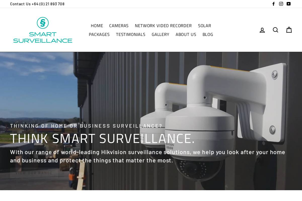 smartsurveillance.co.nz homepage screenshot