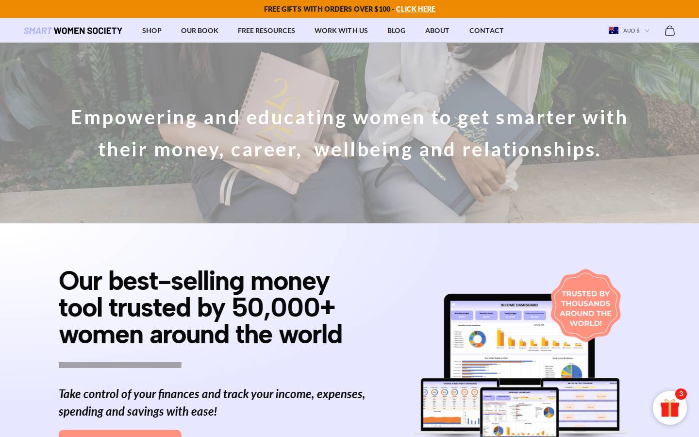 smartwomensociety.com homepage screenshot