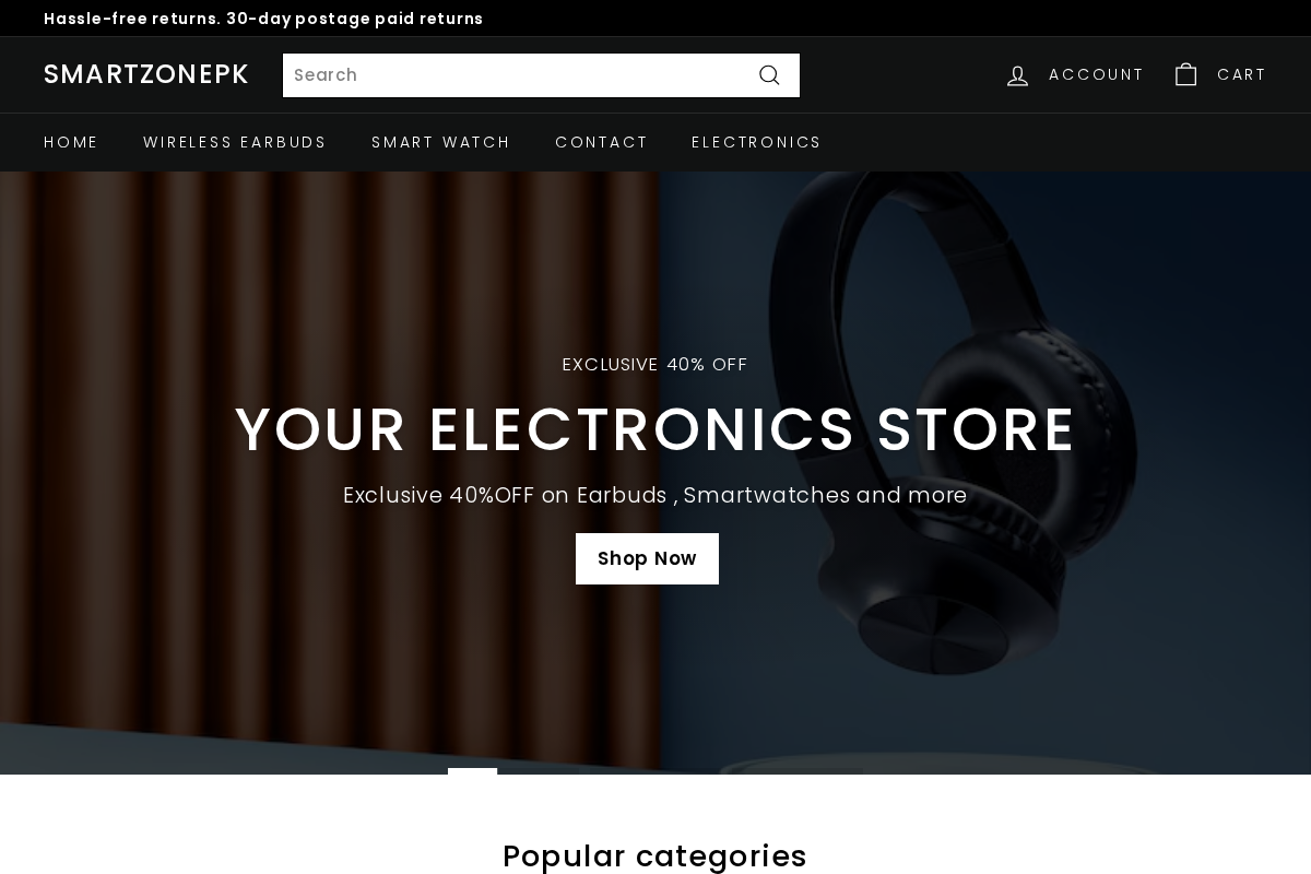 SMARTZONEPK homepage screenshot