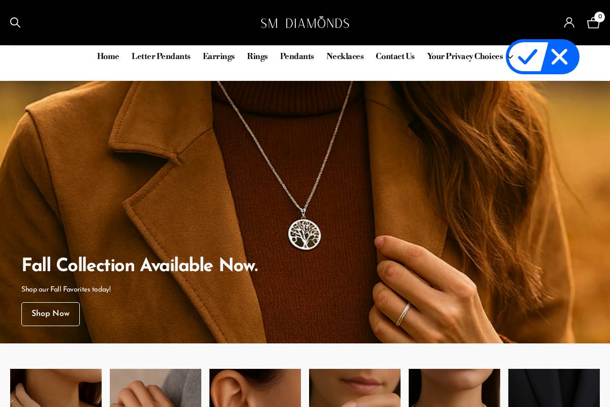 smdiamondcenter.com homepage screenshot
