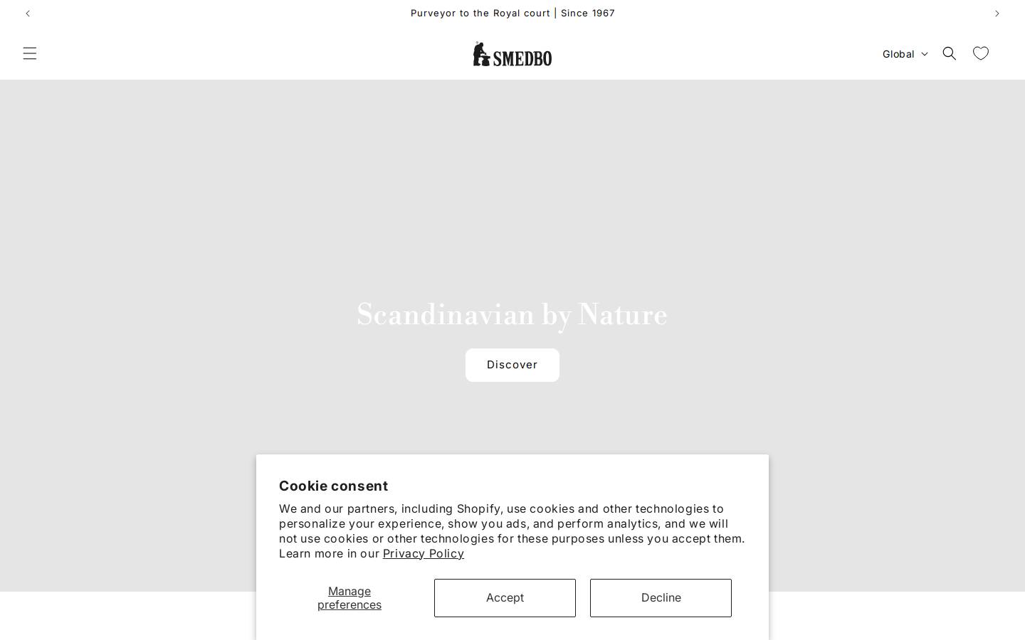 Smedbo homepage screenshot